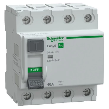SCHNEIDER EZ9R49440 EASY9 PRO Áram-védőkapcsoló 6kA, A osztály, 4P, 40A, 30mA