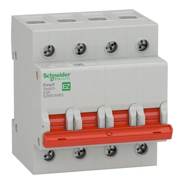 SCHNEIDER EZ9S16463 EASY9 PRO Szakaszolókapcsoló, 4P, 63A