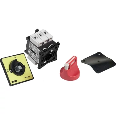 SCHNEIDER VCF01 Komplett főkapcsoló ajtóra és tokozatba 20A 3P szerelhető piros karral