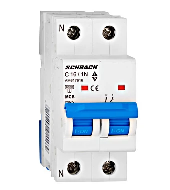 SCHRACK AM617616 Kismegszakító AMPARO 6kA, C 16A 1+N