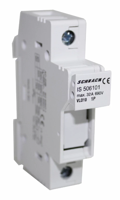 SCHRACK IS506101 Biztosítós szakaszoló kapcsoló, 10x38mm, 1 pólusú, 32A