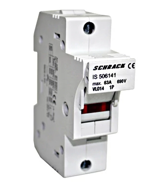 SCHRACK IS506141 Biztosítós szakaszoló kapcsoló, 14x51mm, 1 pólusú, 50A