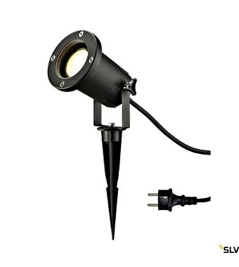 SCHRACK LI227410 Nautilus Spike XL GU10 11W Lámpatest fekete