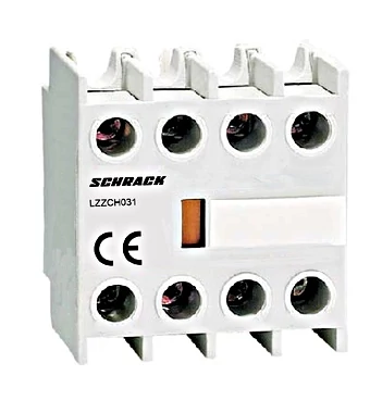 SCHRACK LZZCH031 Segédérintkező, mellső, CUBICO Classic, 3z+1ny