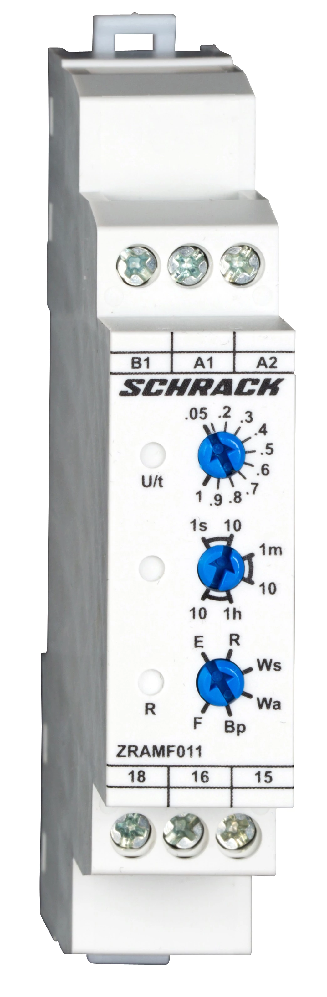 SCHRACK ZRAMF011 Multifunkciós időrelé AMPARO, 24-48VDC, 24-240VAC, 1v, 5A