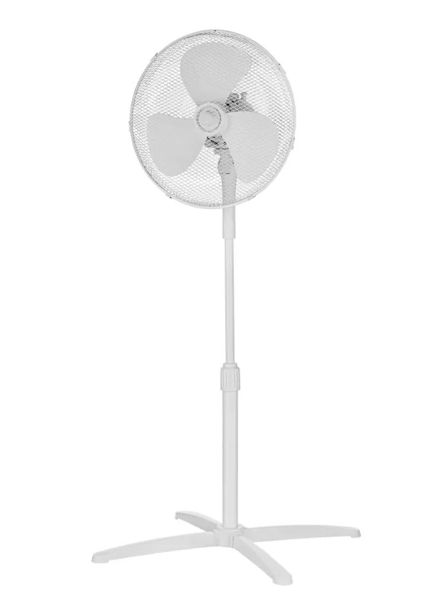 SOMOGYI FS40-21M Álló ventilátor, 40 cm-es lapátátmérő, állítható magasság, 3 fokozat, 40W, fehér