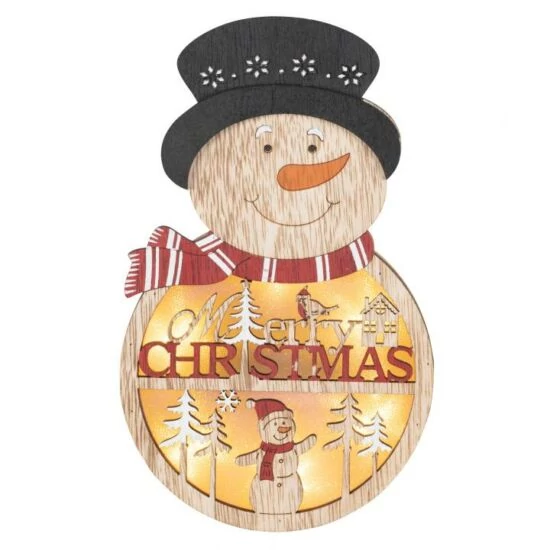 SOMOGYI KLW 21 S Fa ablak, ajtódísz, hóember