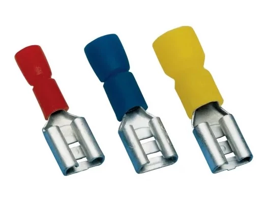 TRACON PCSH3 Szigetelt csúszó saru 2,8x0,5 piros 50db/csomag