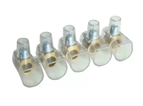 TRACON TBT-10/10 Csavaros csatlakozó 10 tagú 10mm2 átlátszó