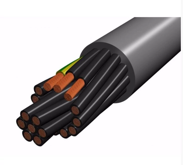 YSLY-Jz 7x0,5 300/500 V szürke,vezérlőkábel, erősáramra nem használható